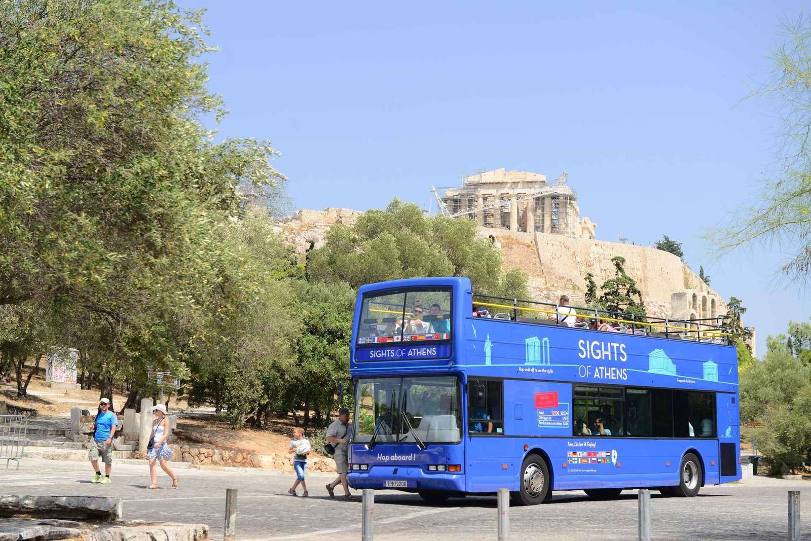 Atenas, El Pireo y Costa: Autobús turístico Blue Hop-On Hop-Off