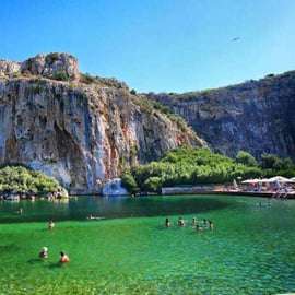 Athens:Riviera Escape:Lake Vouliagmeni Swim&Local Bites Tour