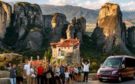 Atenas: Meteora DayTrip em Inglês/Espanhol & Majestic Sunset