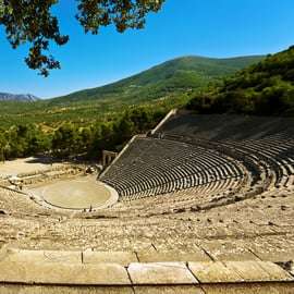 Atenas: Viagem de 1 dia pelos destaques do Peloponeso e guia de áudio V.R.