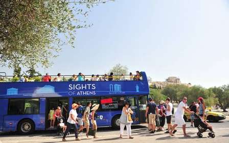 Atenas: Tour de ônibus hop-on hop-off e passeio ao pôr do sol no Cabo Sounion
