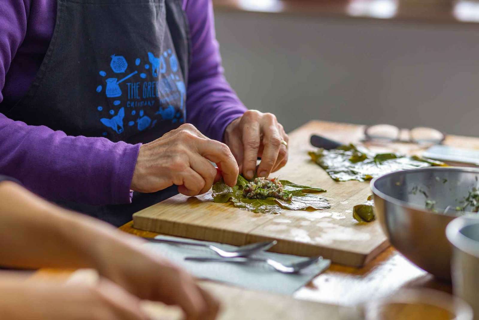 Atenas: Visita ao mercado alimentar e aula de culinária com vinho