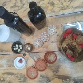 Experiência de azeite de oliva extra virgem com vinho e ervas