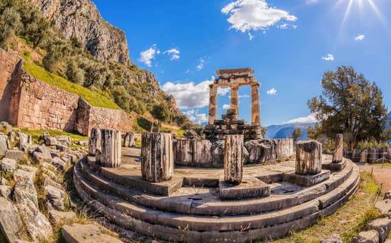 Desde Atenas: Delfos Día Completo V.R. Visita con Audioguía