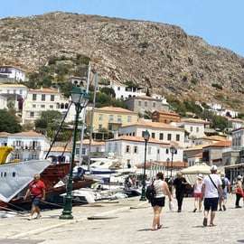 Isla de Hydra: excursión de un día desde Atenas con baño