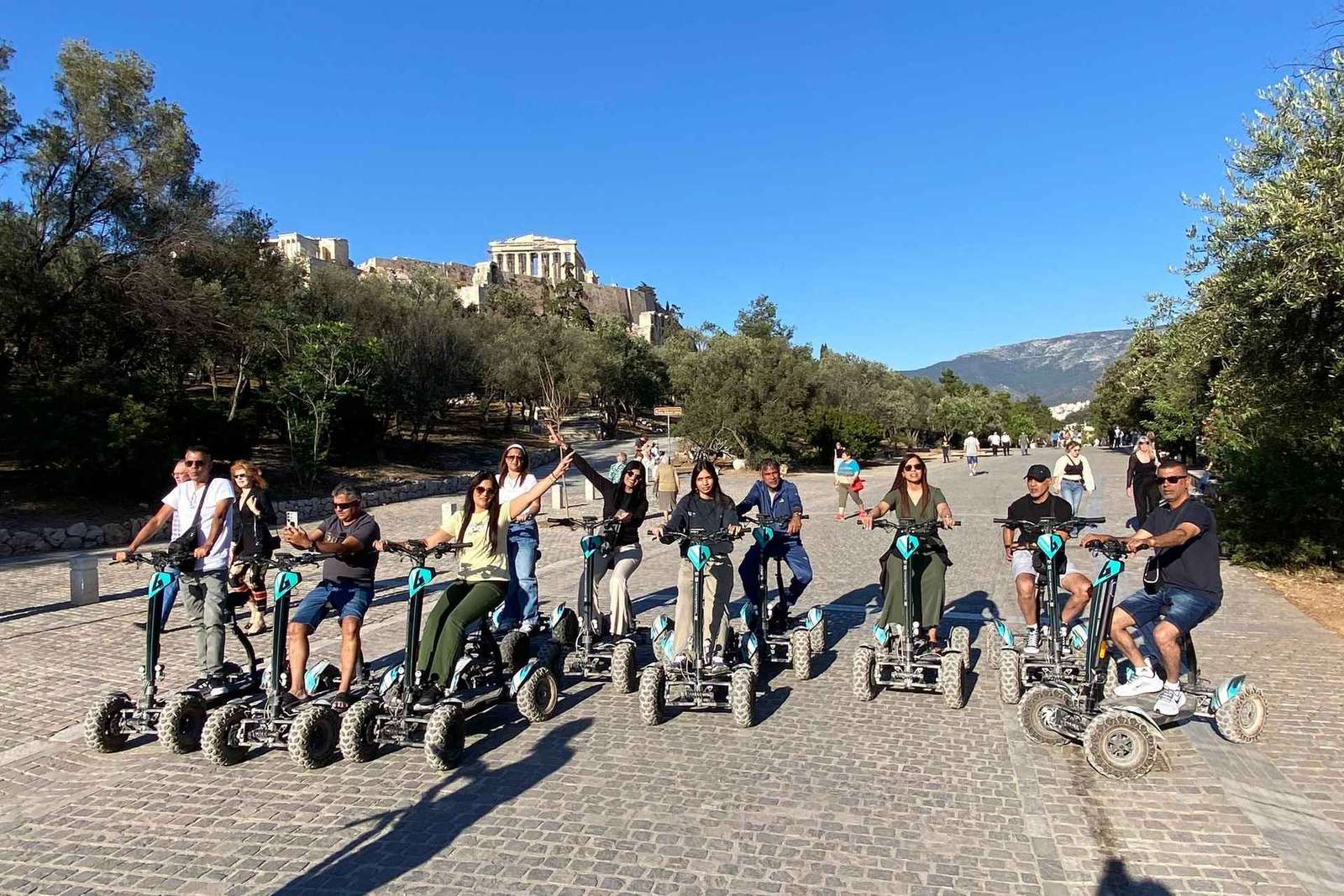 Excursão de scooter elétrico ATV pela Atenas Antiga