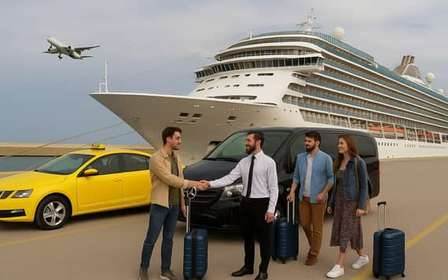 Traslado do porto de Pireu para o centro de Atenas ou aeroporto