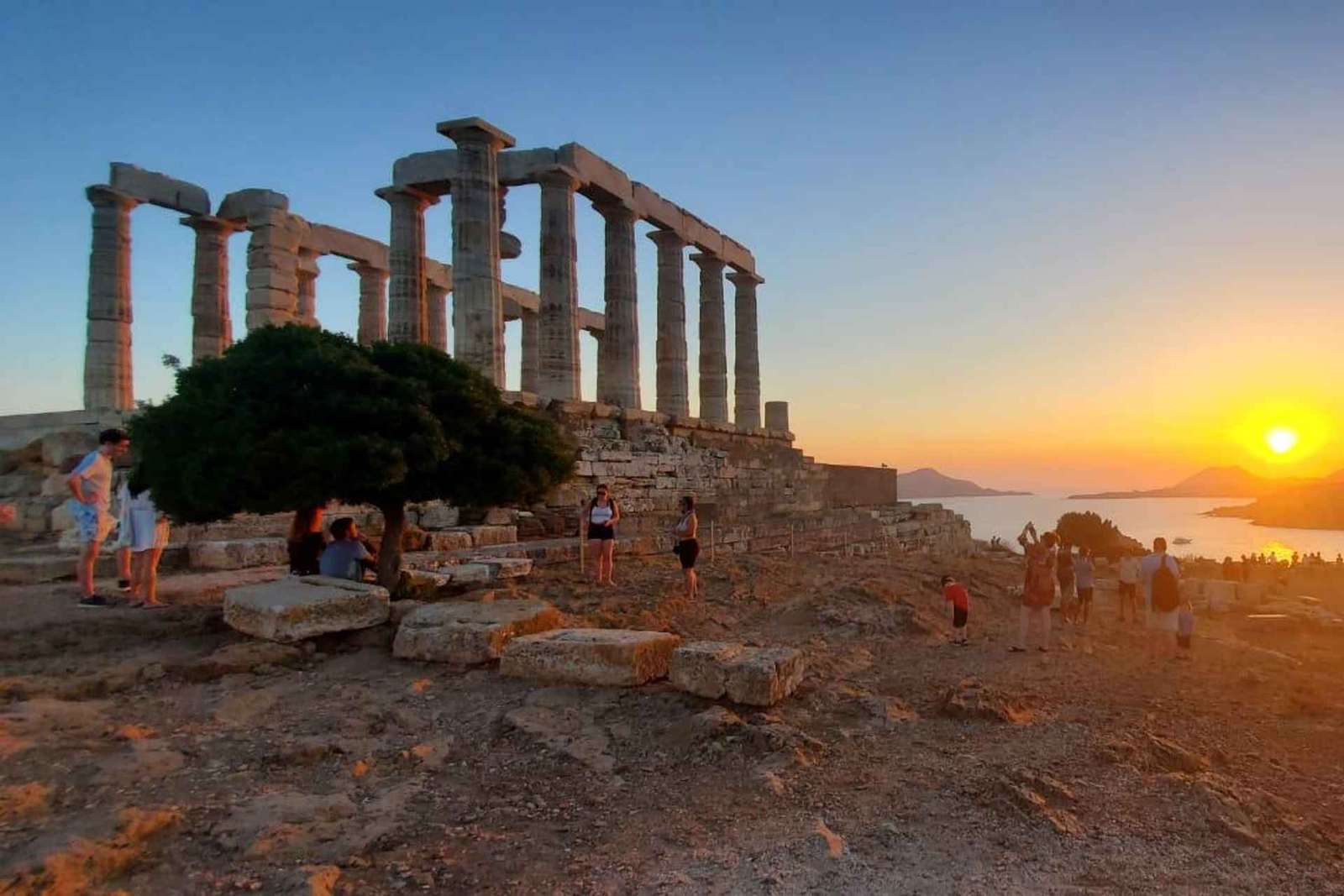 Atenas: Excursión al Cabo Sounio y al Templo de Poseidón con audioguía