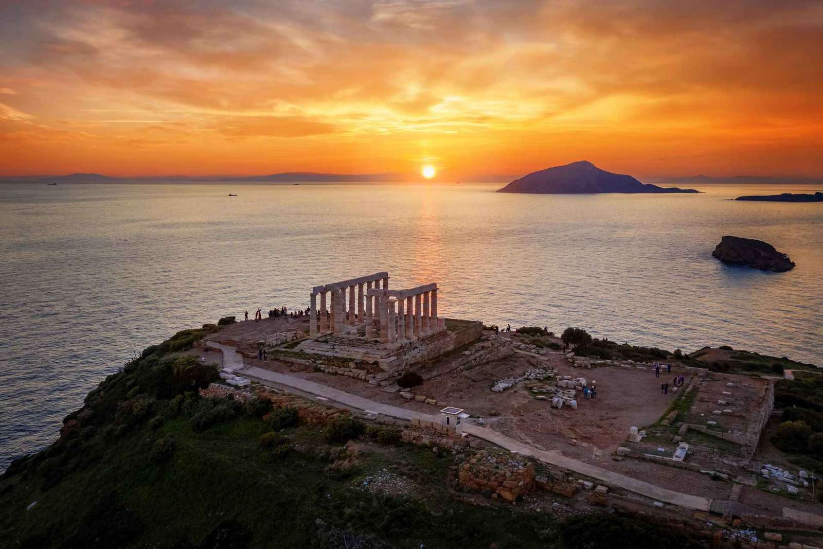 Tour guiado particular com licença para Sounio Sunset & Riviera de Atenas