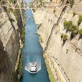 De Atenas: Viagem de 1 dia à Corinto Antiga com canal e guia de RV