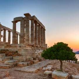 Atenas: Tour en autobús turístico y puesta de sol en el cabo Sounion