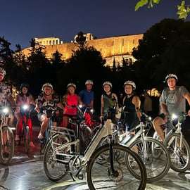 Atenas: Recorrido de 2 horas en bicicleta eléctrica al atardecer