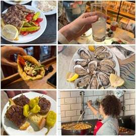 Aventura de comida callejera en Atenas (15 degustaciones)