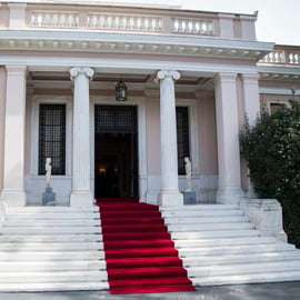 Caminhada social e política em Atenas