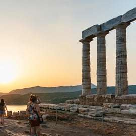 Atenas: Descubre el Cabo Sounion y el Templo de Poseidón al Atardecer