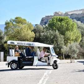 Atenas: Tour privado de la ciudad de 3 horas en Tuk Tuk ecológico