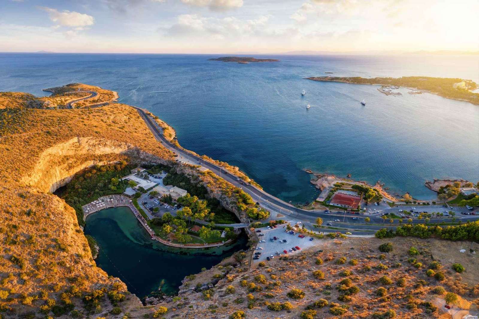 Riviera de Atenas: Lago Vouliagmeni e joias costeiras