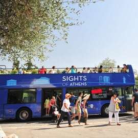 Atenas: Tour en autobús turístico y puesta de sol en el cabo Sounion