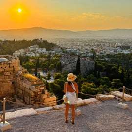 Atenas: Excursão Guiada Acrópole ao Pôr do Sol e Trilha Colinas da Democracia