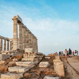 De Atenas: Excursão de meio dia ao Cabo Sounion e ao Templo de Poseidon