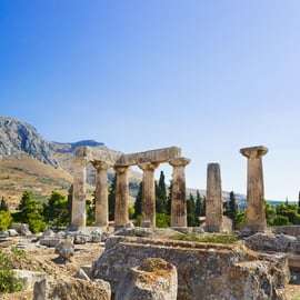 De Atenas: Viagem de 1 dia à Corinto Antiga com canal e guia de RV