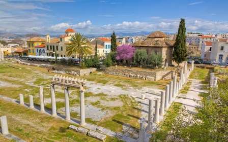 Atenas: E-ticket Ágora Romana e Ágora Antiga e 2 tours de áudio