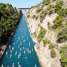 De Atenas: Viagem de 1 dia à Corinto Antiga com canal e guia de RV