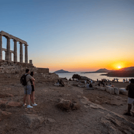 De Atenas: Passeio ao pôr do sol no Cabo Sounion