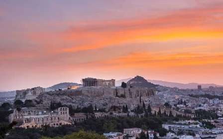 Destaques de Atenas: Acrópole e Partenon ao Pôr do Sol