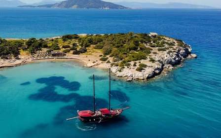 Atenas: Passeio de Iate em Agistri e Aegina com almoço e natação