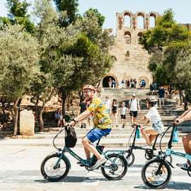 Atenas: Passeio de um dia de bicicleta eléctrica